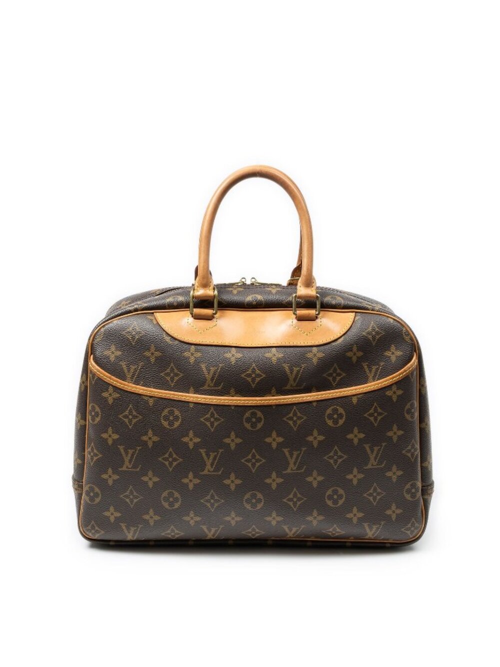 Louis Vuitton Deauville Brown Monogram Canvas Handbag